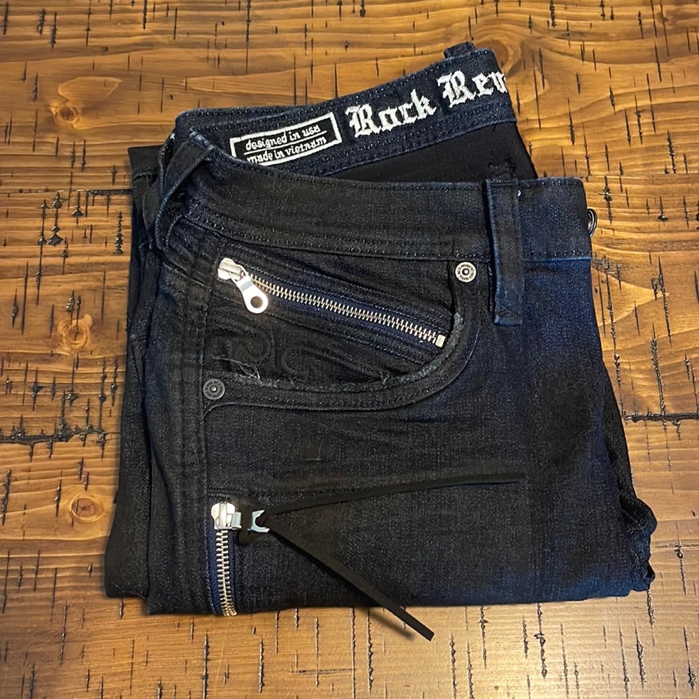 Rock Revival Men's Black Jeans
